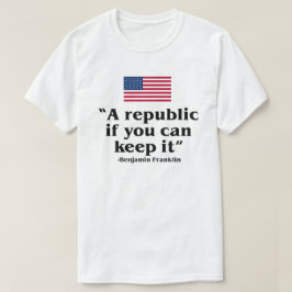 米国もし憲法に保よる共和国 Tシャツ