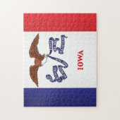 米国アイオワ州旗 ジグソーパズル (縦)