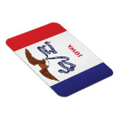 米国アイオワ州旗 マグネット (右側)