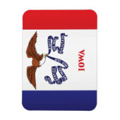米国アイオワ州旗 マグネット (縦)