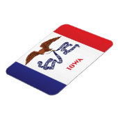 米国アイオワ州旗 マグネット (左側)