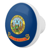 米国アイダホ州の旗とセラミックノブのプル州 セラミックノブ (右)