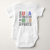 米国アイルランド製 ベビーボディスーツ (裏面)