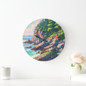 米国アカディア国立公園 ラージ壁時計 (ホーム)