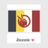 米国アメリカのインド運動国旗 シール (シート)