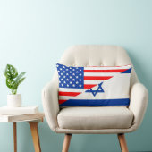 米国アメリカイスラエル共和国の半分の旗米国の国 ランバークッション (椅子)