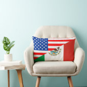 米国アメリカメキシコの半分の旗米国の国 ランバークッション (椅子)