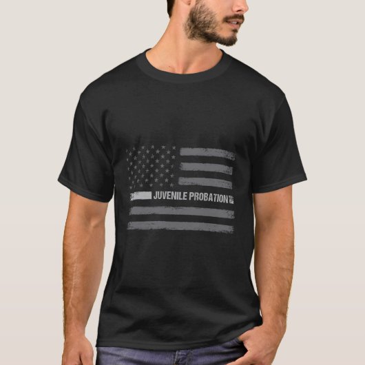 米国アメリカ動揺しての少年保護観察会 Tシャツ (正面)