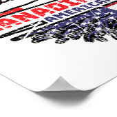 米国アメリカ合衆国の統一された州カナダの木 ポスター (角)