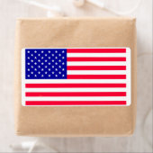 米国アメリカ合衆国国旗の出荷ラベル ラベル (インサイチュ)