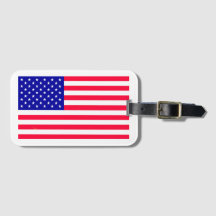 米国アメリカ合衆国国旗の荷物タグ