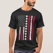 米国アメリカ国旗の愛国心が7月4日 Tシャツ (正面)
