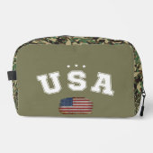 米国アメリカ国旗の愛国的退役軍人7月4日 ドップキット (正面)