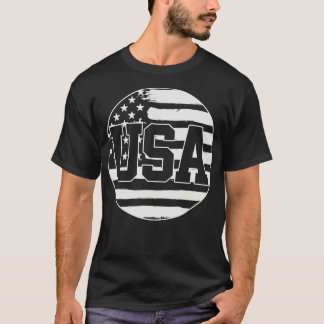 米国アメリカ国旗7月1日4日 Tシャツ