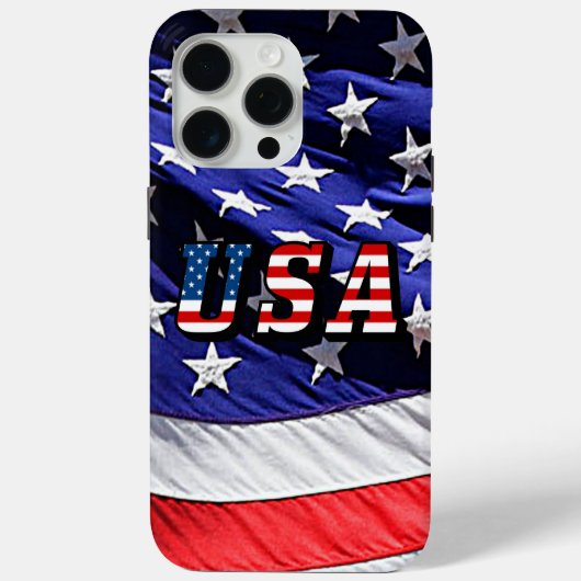 米国アメリカ国旗iPhone 15 Pro Max Case-Mate iPhoneケース (裏面)