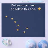 米国アラスカ州旗を持つフライヤー チラシ (シングル)