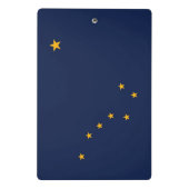 米国アラスカ州旗を持つミニクリップボード ミニクリップボード (裏面)