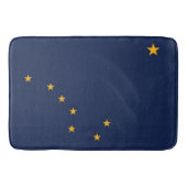 米国アラスカ州旗を持つ大きなバスマット バスマット (正面)