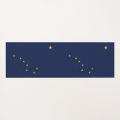 米国アラスカ州旗を持つ愛国的なヨガマット ヨガマット (裏面(横))