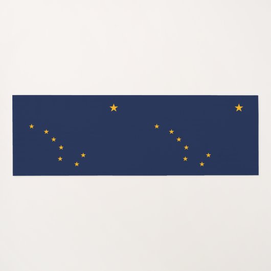 米国アラスカ州旗を持つ愛国的なヨガマット ヨガマット (裏面(横))