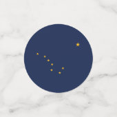 米国アラスカ州旗を持つ表紙吹雪 コンフェッティ (スモール正面)