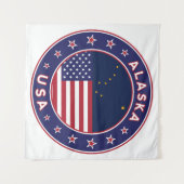 米国アラスカ州 タペストリー (正面(横))