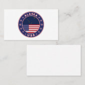 米国アラスカ州 名刺 (正面/裏面)