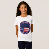 米国アラスカ州 Tシャツ (正面フル)