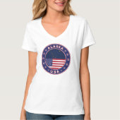 米国アラスカ州 Tシャツ (正面)