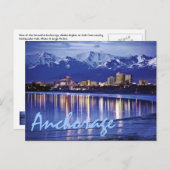 米国アラスカ，アンカレッジ ポストカード (正面/裏面)