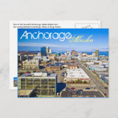 米国アラスカ，アンカレッジ ポストカード (正面/裏面)