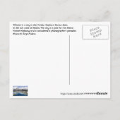 米国アラスカ，ホイッティエ ポストカード (裏面)