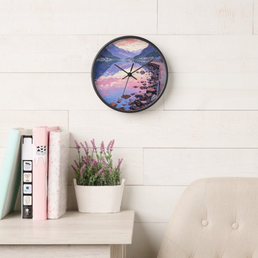 米国アラスカ 壁時計 (読書スペース)