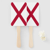 米国アラバマ州旗を持つハンドファンのセット ハンドファン (正面&裏面)