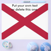 米国アラバマ州旗を持つフライヤー チラシ (シングル)