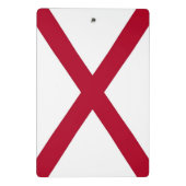 米国アラバマ州旗を持つミニクリップボード ミニクリップボード (裏面)