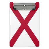 米国アラバマ州旗を持つミニクリップボード ミニクリップボード (正面)