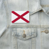 米国アラバマ州旗を持つ愛国的な名前タグ 名札 (インサイチュ)