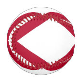 米国アラバマ州旗を持つ愛国野球 野球ボール (正面左)