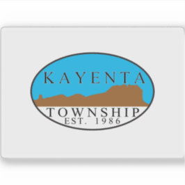 米国アリソン市萱田国旗 シール