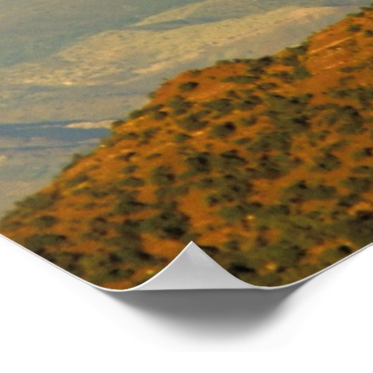 米国アリゾナ州セドナの熱気球。 ポスター (角)