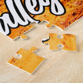 米国アリゾナ州モニュメントバレーに沈む夕日 ジグソーパズル (側面)