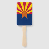米国アリゾナ州旗を持つハンドファンのセット ハンドファン (裏面)
