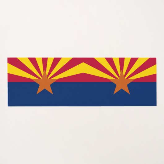 米国アリゾナ州旗を持つ愛国的なヨガマット ヨガマット (裏面(横))