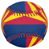 米国アリゾナ州旗を持つ愛国的ソフトボール ソフトボール (正面)