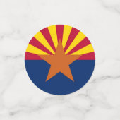 米国アリゾナ州旗を持つ表紙吹雪 コンフェッティ (スモール正面)