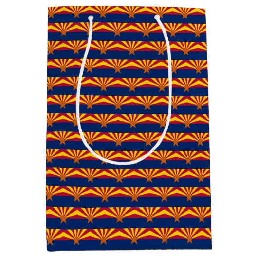 米国アリゾナ州旗抱き枕 ミディアムペーパーバッグ (正面)