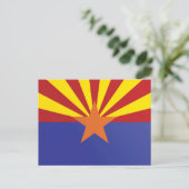 米国アリゾナ州旗 ポストカード (スタンド正面)