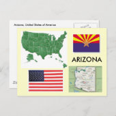 米国アリゾナ ポストカード (正面/裏面)