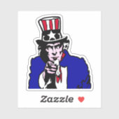 米国アンクルサム シール (シート)